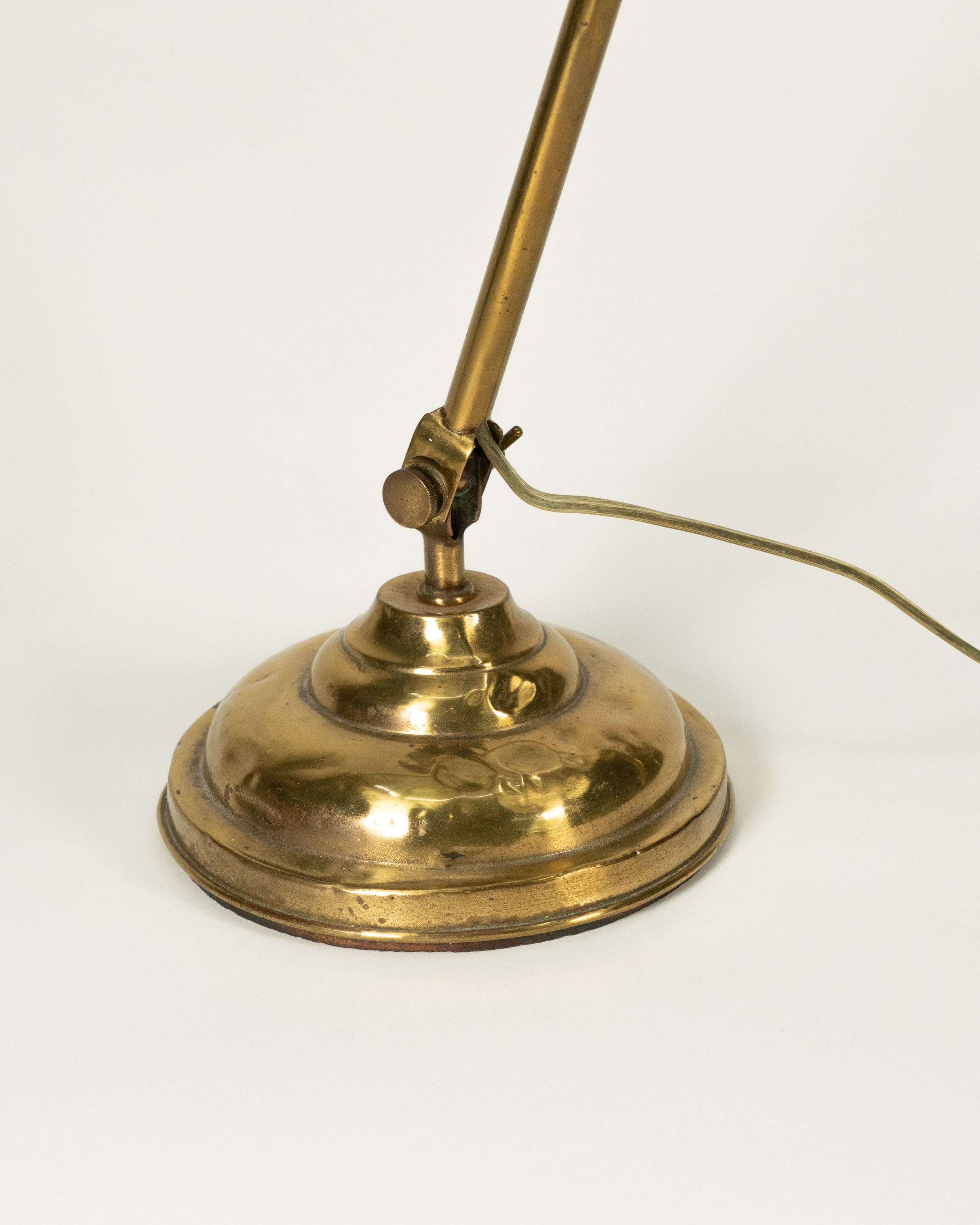 Adjustable brass desk lamp – circa 1920