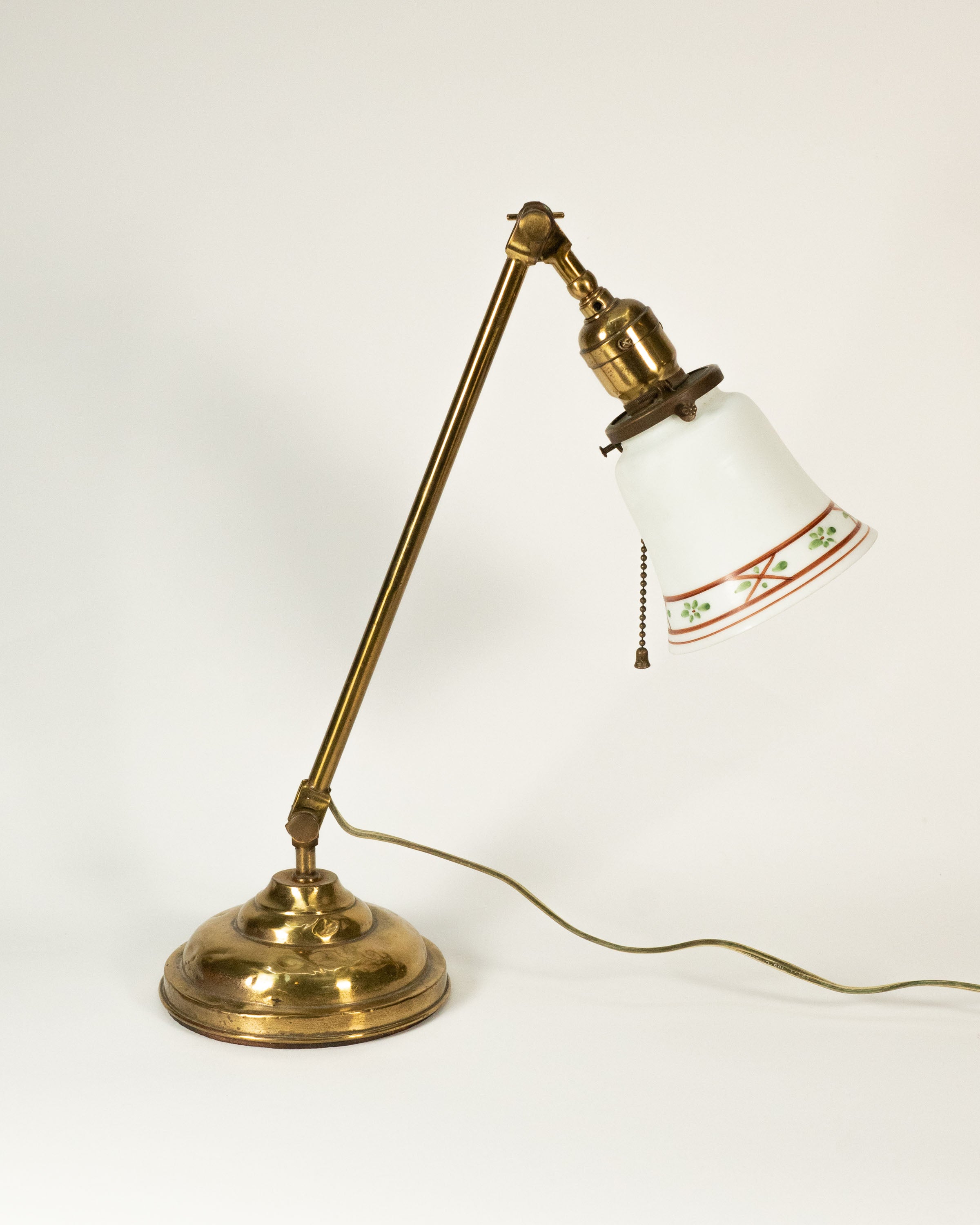Adjustable brass desk lamp – circa 1920