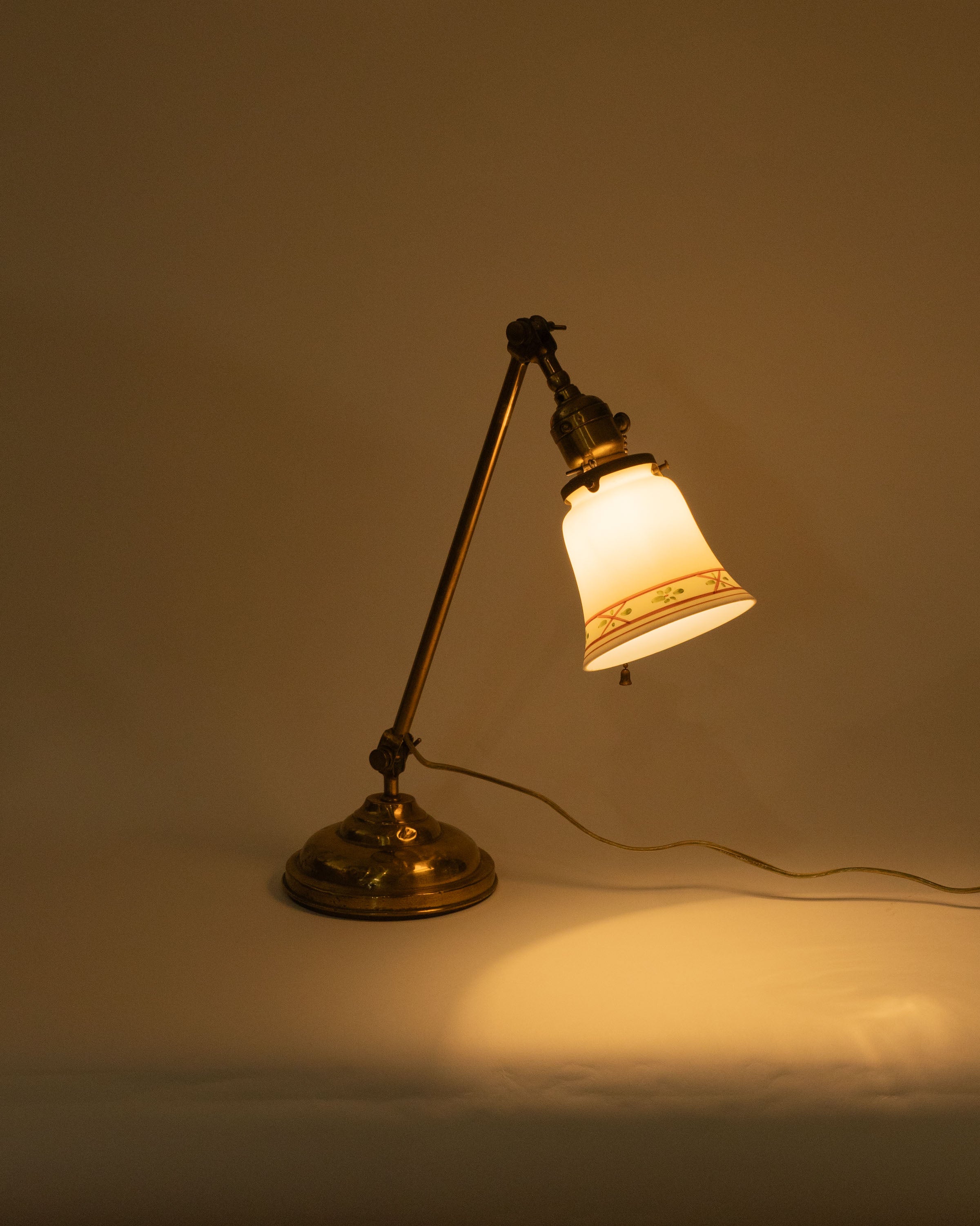 Adjustable brass desk lamp – circa 1920