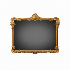 Miroir en plâtre doré de style Louis XV – circa 1900