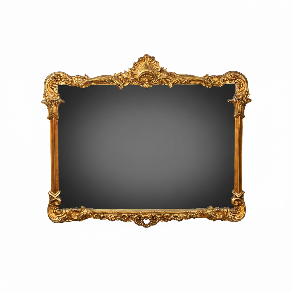 Louis XV style gilded plaster mirror – circa 1900