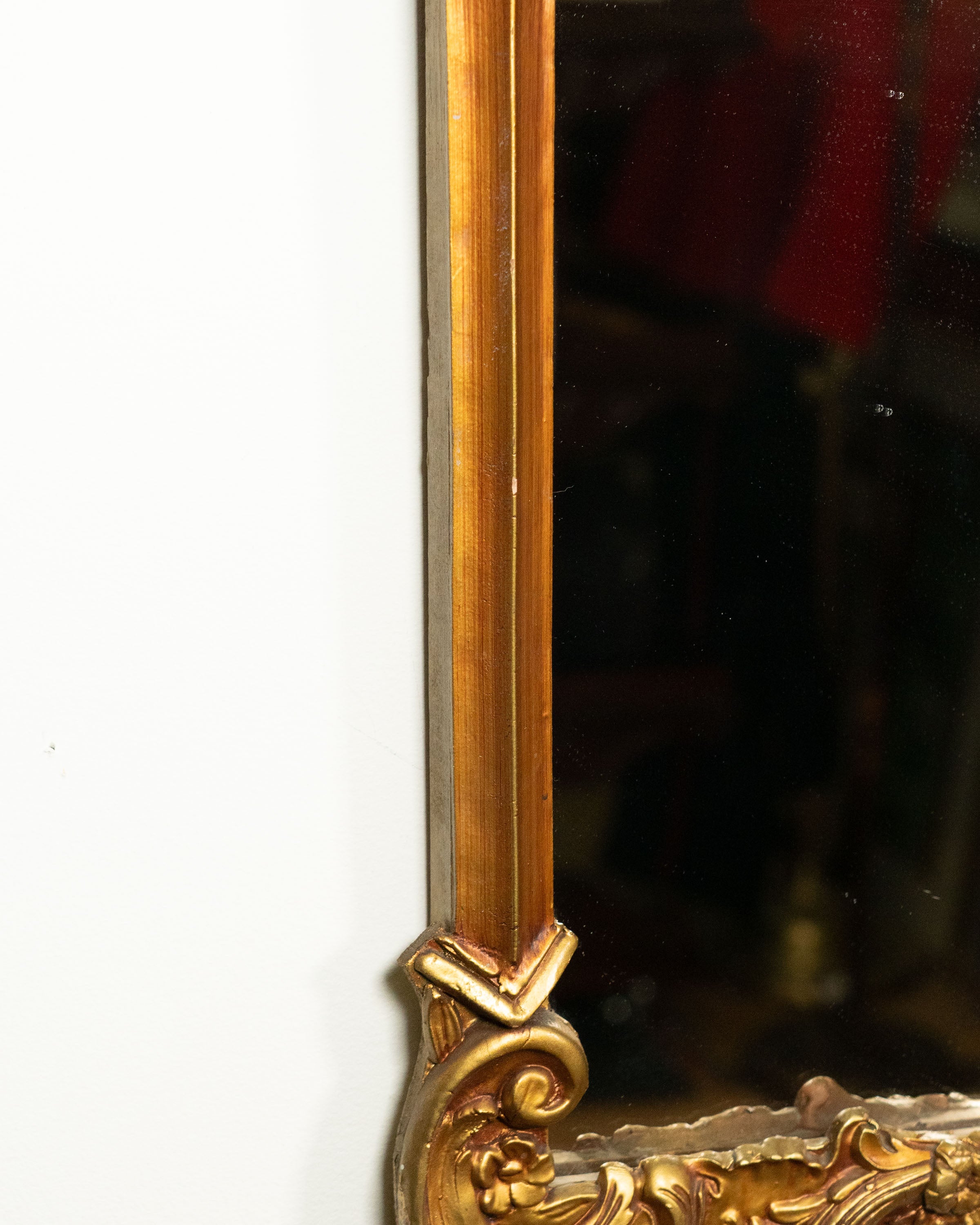 Louis XV style gilded plaster mirror – circa 1900