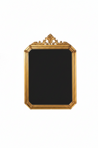 Miroir octogonal doré - verre biseauté ancien