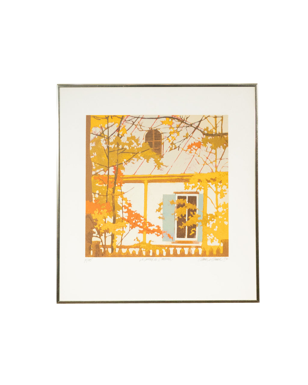 Lithographie La couleur de l'automne - Claude A. Simard