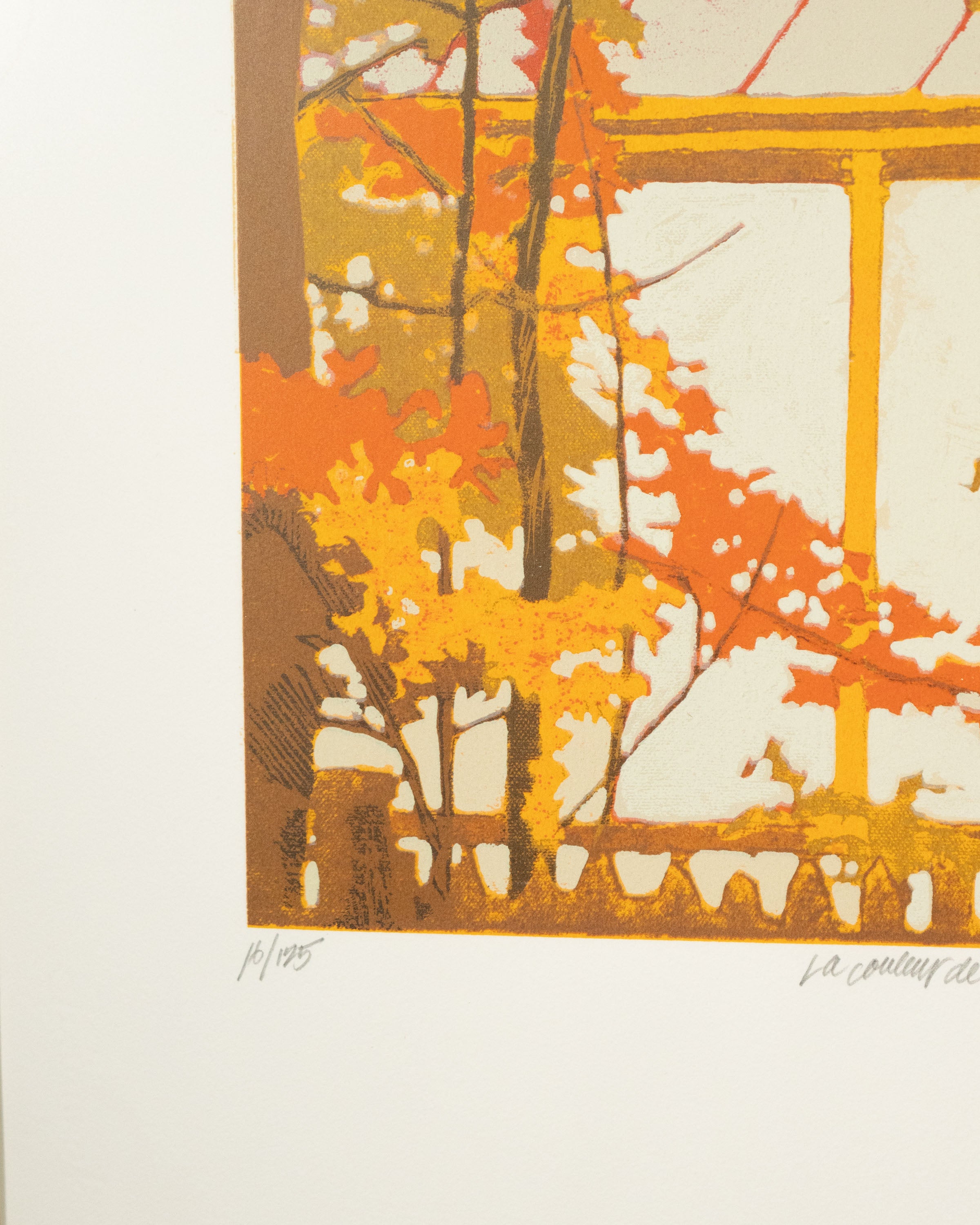 Lithographie La couleur de l'automne - Claude A. Simard