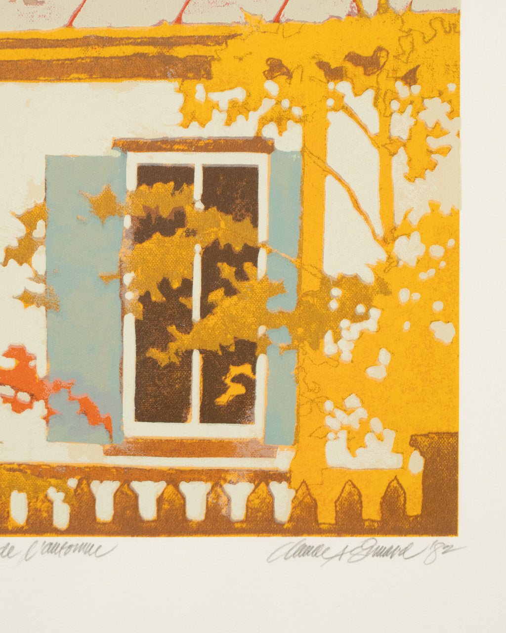 Lithographie La couleur de l'automne - Claude A. Simard