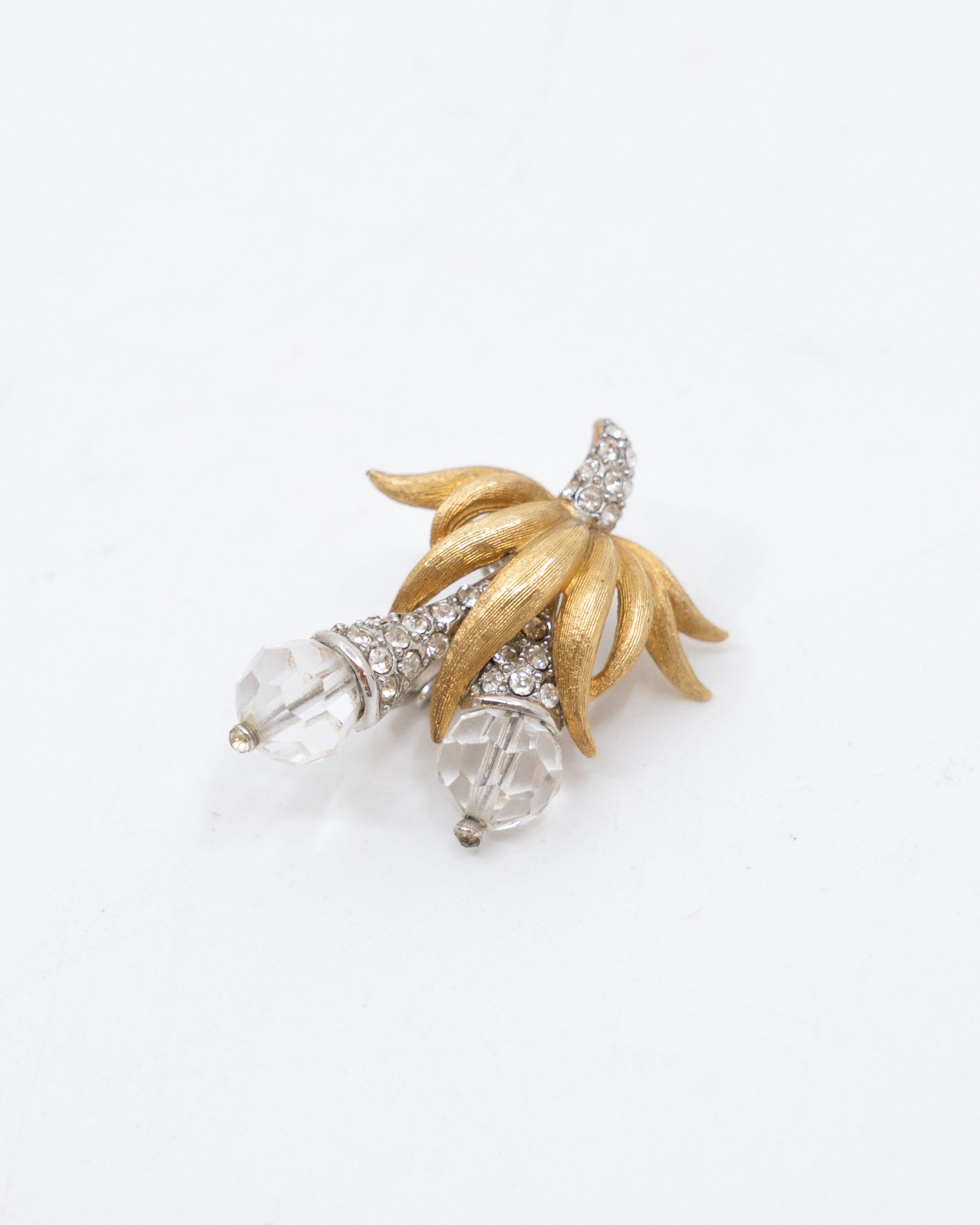 Ensemble de bijoux floraux deux tons - Marcel Boucher