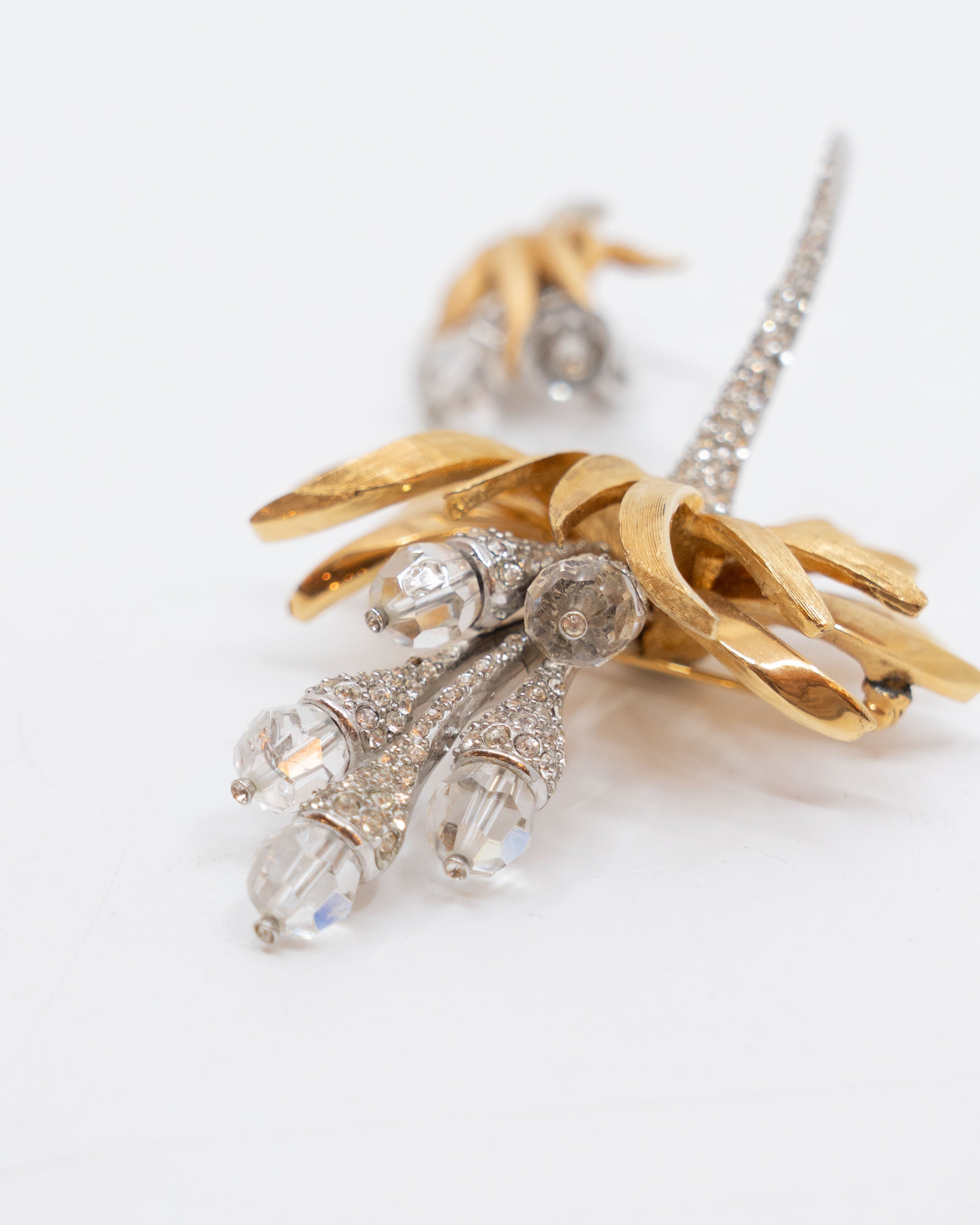 Ensemble de bijoux floraux deux tons - Marcel Boucher