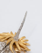 Ensemble de bijoux floraux deux tons - Marcel Boucher
