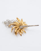 Ensemble de bijoux floraux deux tons - Marcel Boucher