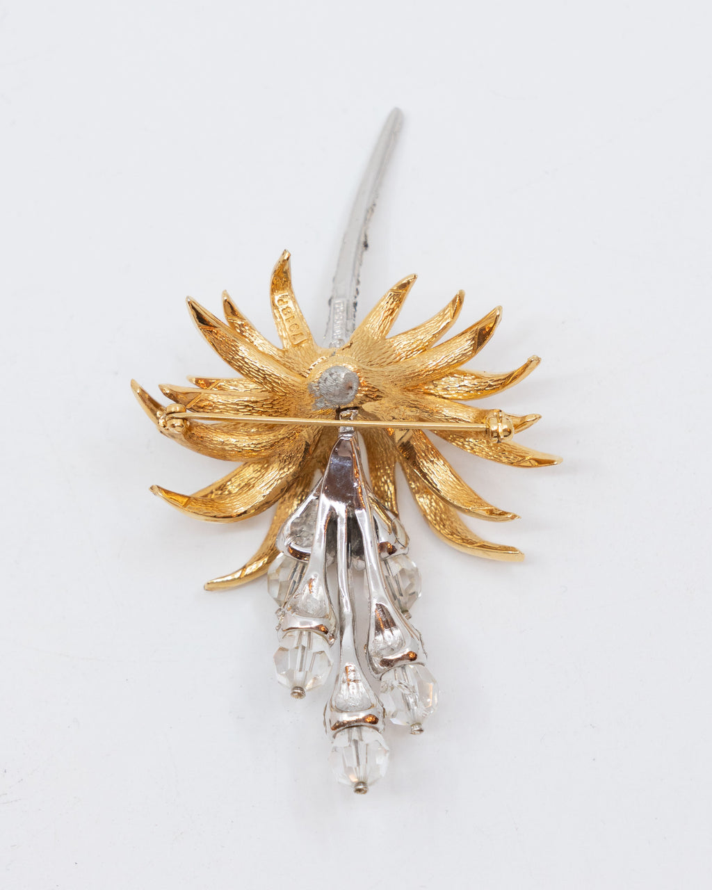 Ensemble de bijoux floraux deux tons - Marcel Boucher