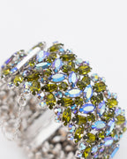 Bracelet large vert et bleu - Sherman