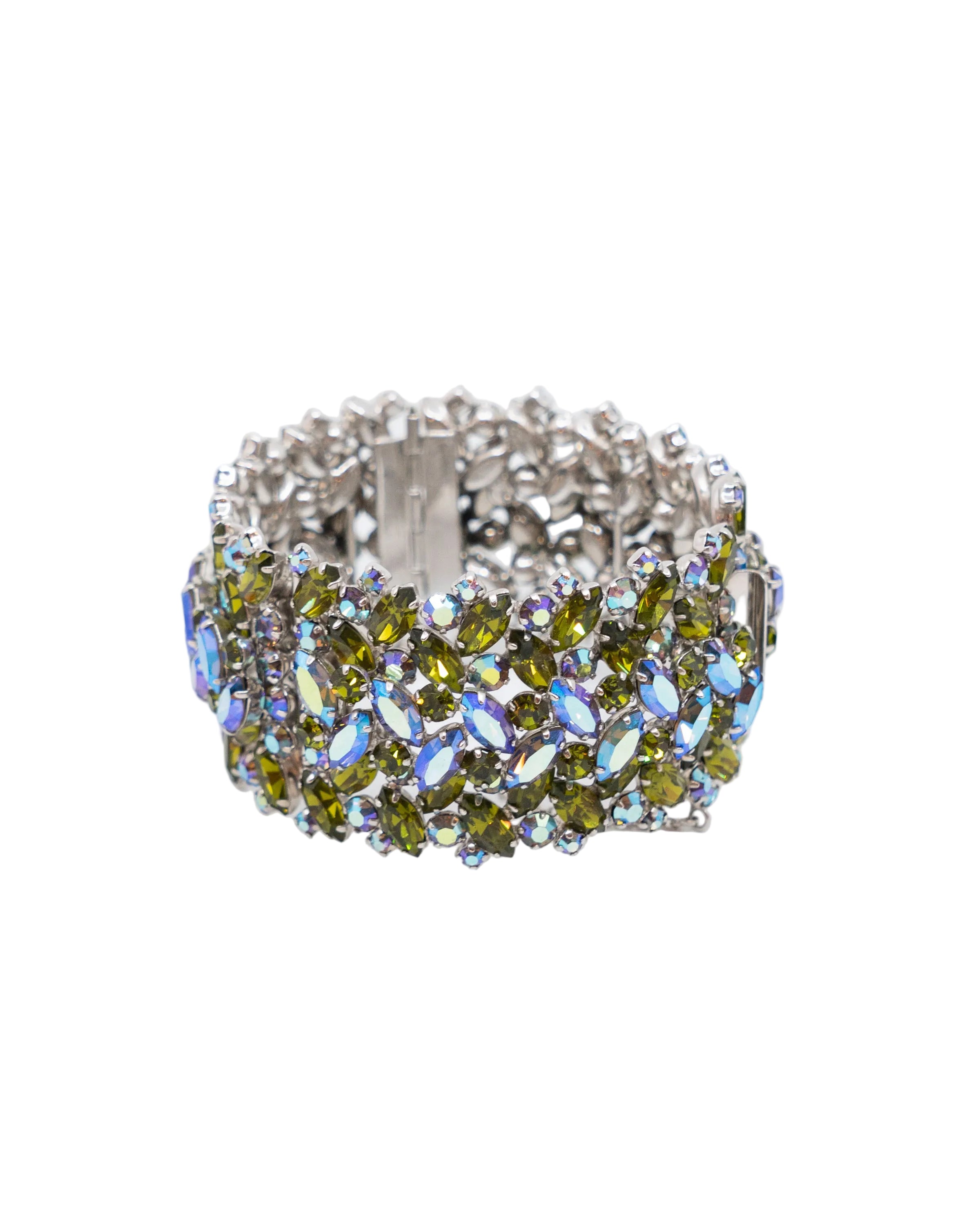 Bracelet large vert et bleu - Sherman