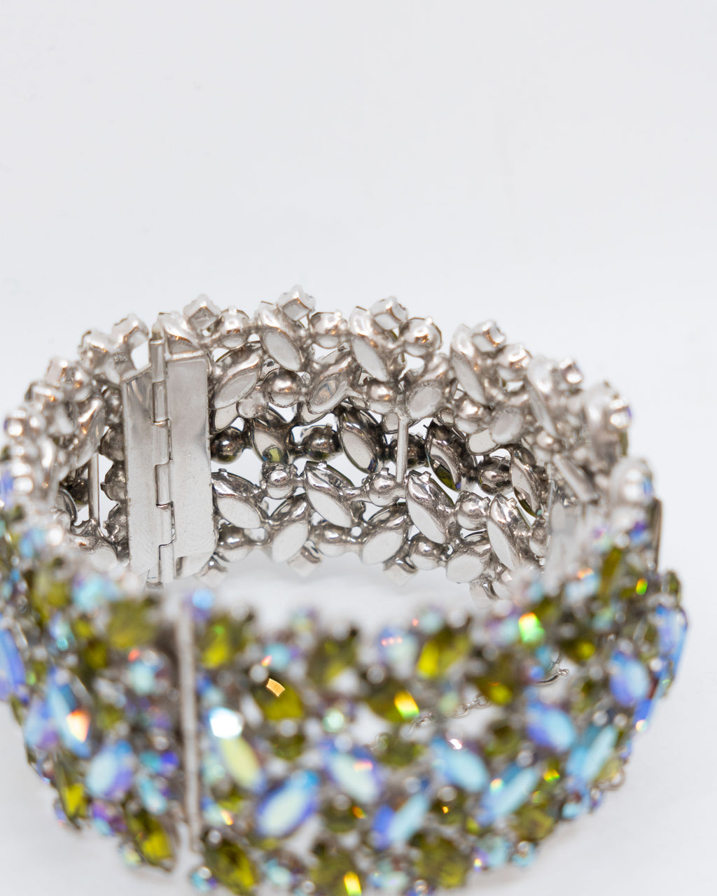Bracelet large vert et bleu - Sherman