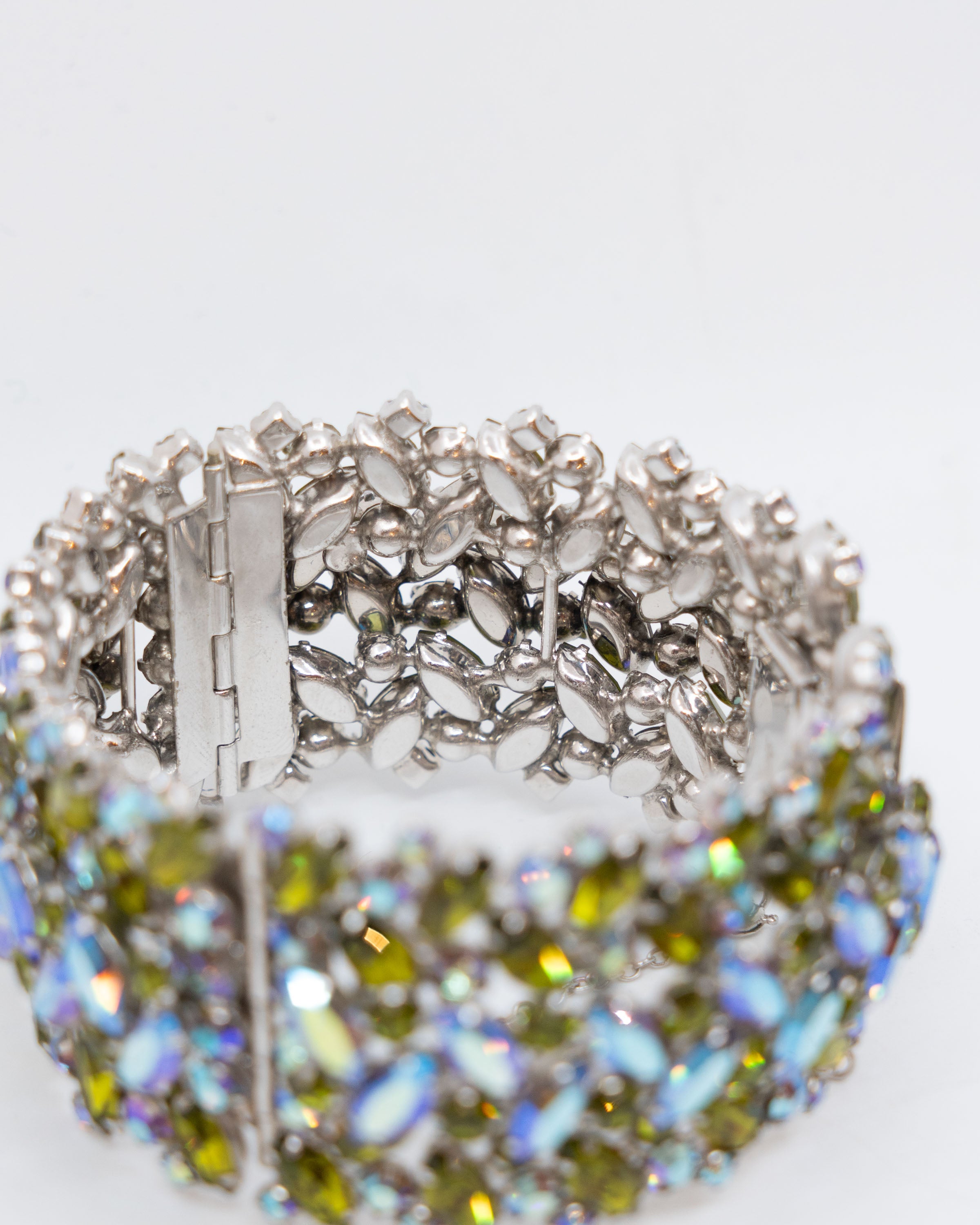 Bracelet large vert et bleu - Sherman