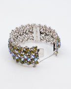 Bracelet large vert et bleu - Sherman