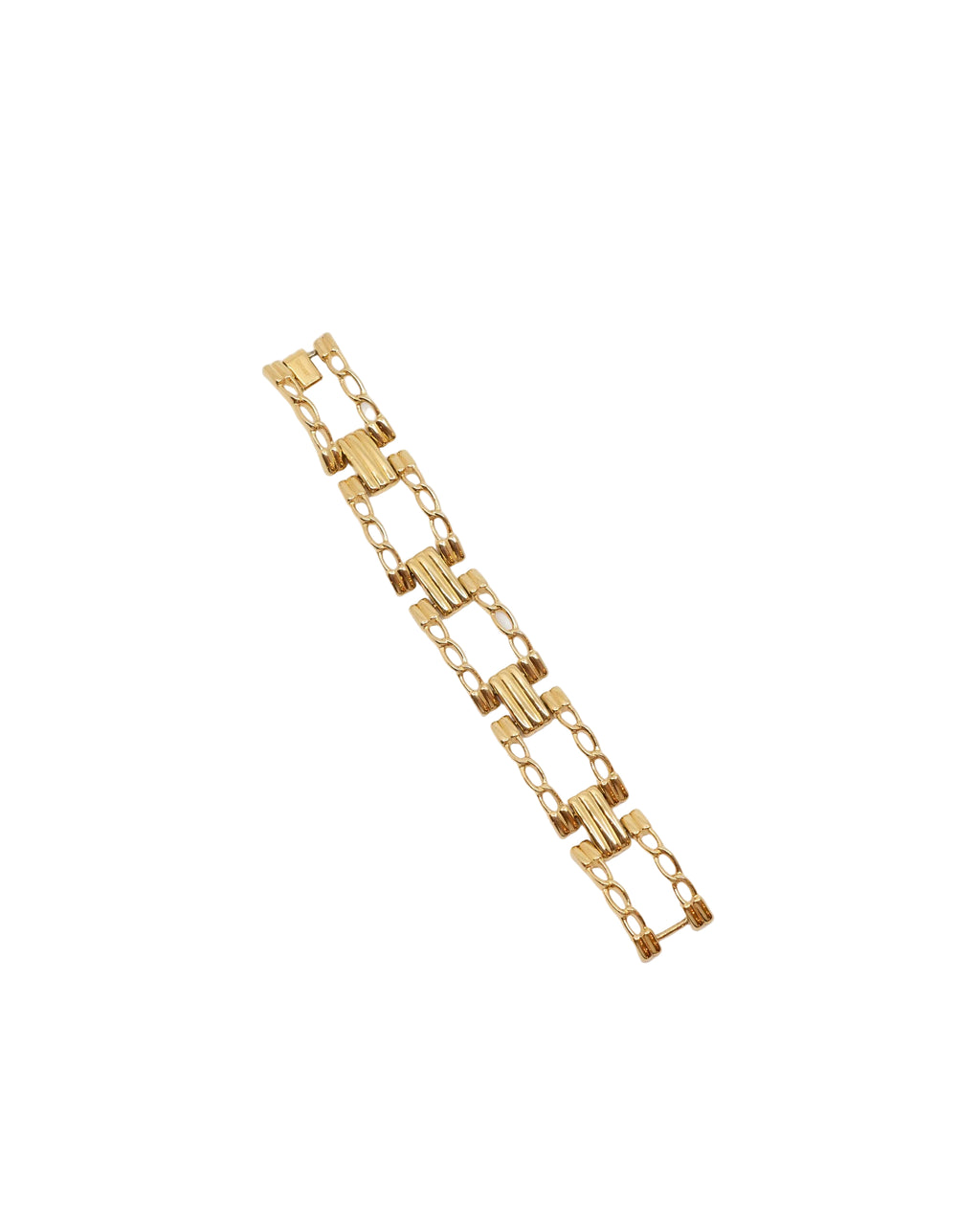 Bracelet doré vintage à mailles large - Monet vers 1960
