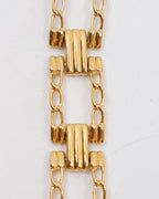 Bracelet doré vintage à mailles large - Monet vers 1960
