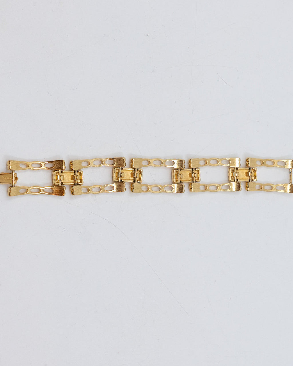 Bracelet doré vintage à mailles large - Monet vers 1960