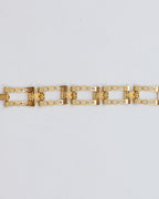 Bracelet doré vintage à mailles large - Monet vers 1960