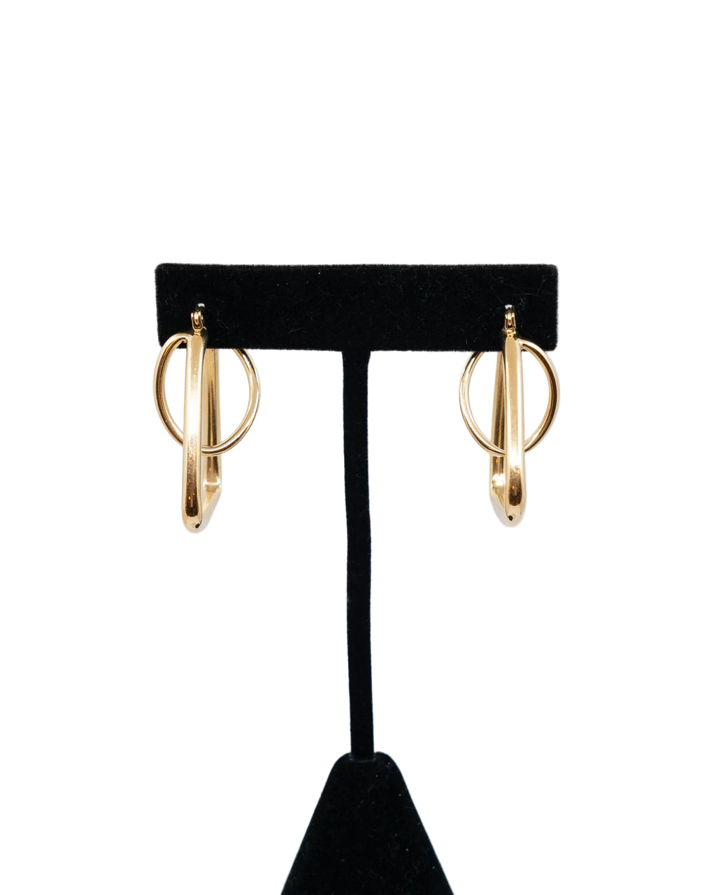 Boucles d'oreille entrelacées - or jaune 14k