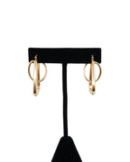 Boucles d'oreille entrelacées - or jaune 14k