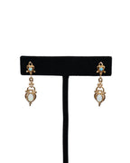 Boucles d'oreilles pendantes - opales et or 14k