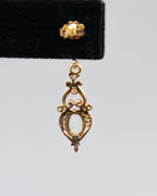 Boucles d'oreilles pendantes - opales et or 14k