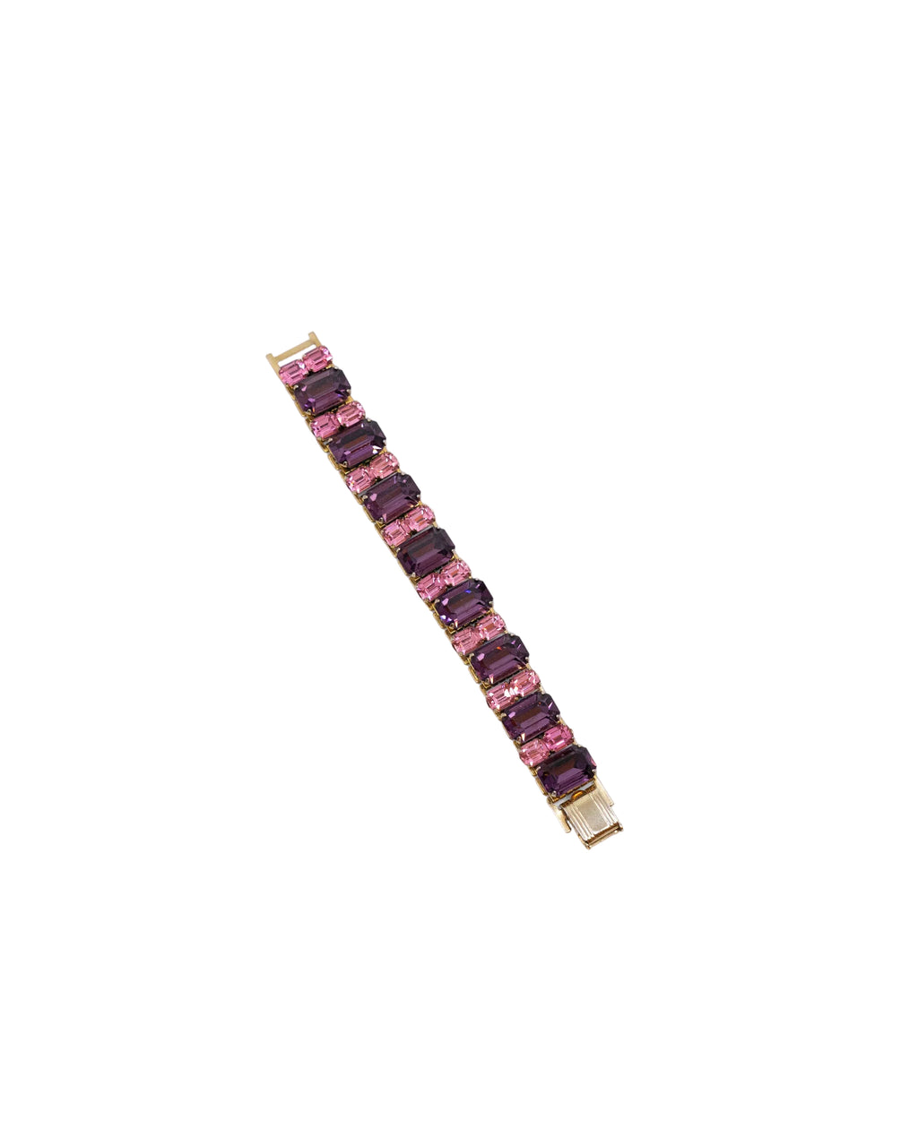 Bracelet vintage rose et violet - Coro vers 1950