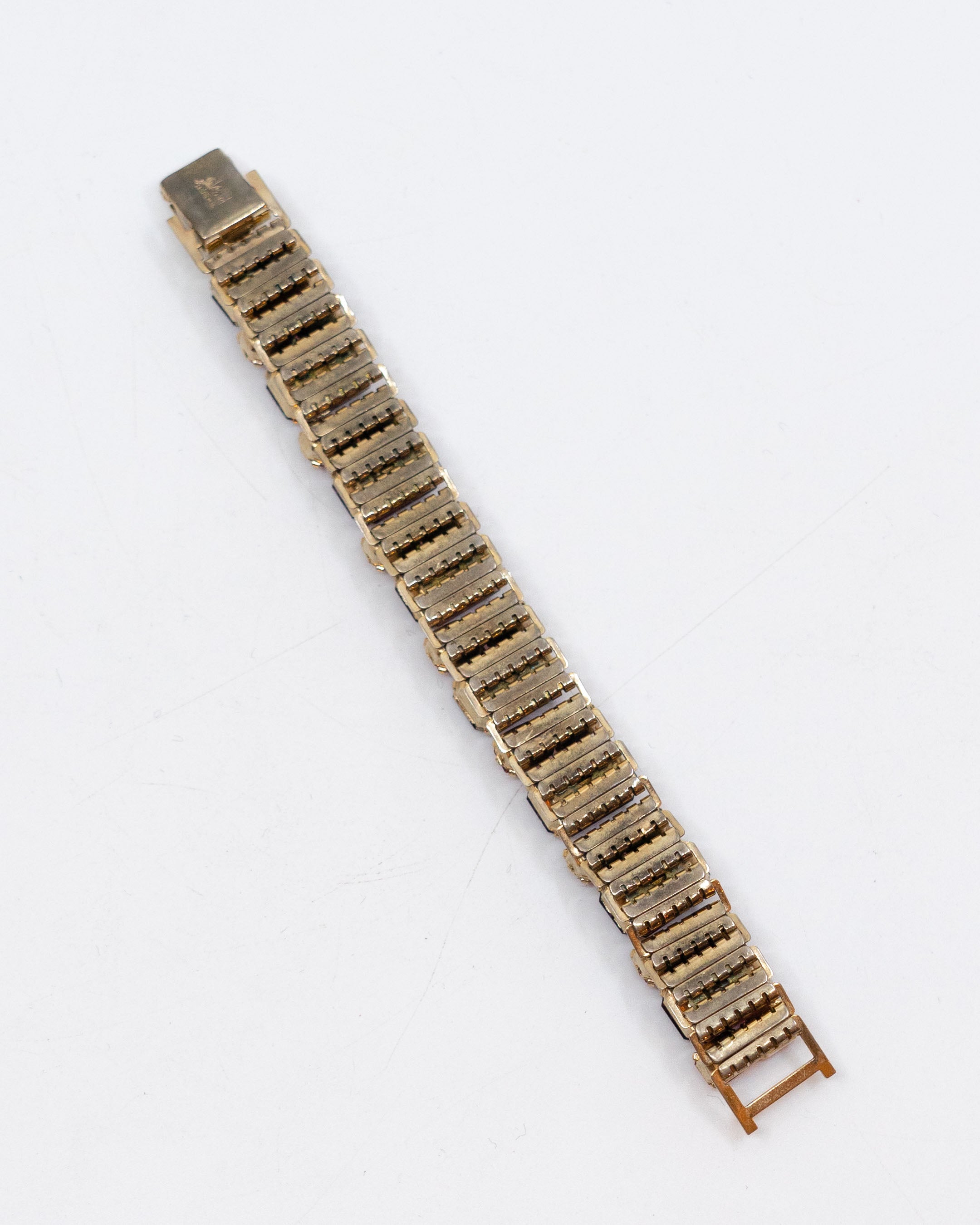 Bracelet vintage rose et violet - Coro vers 1950