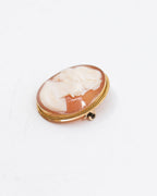 Broche pendentif camée - or 18k