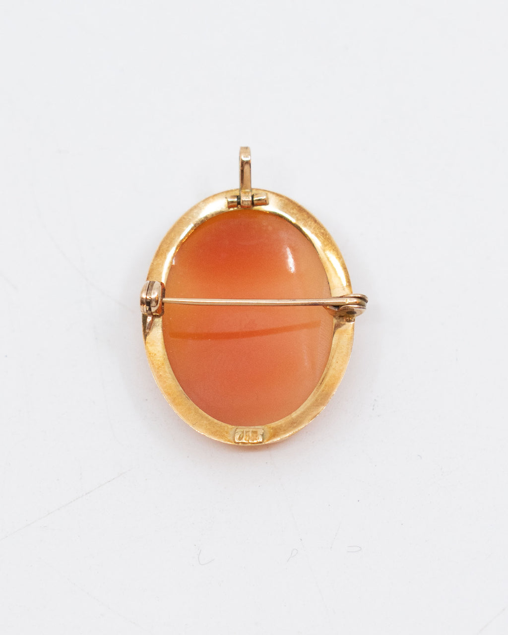 Broche pendentif camée - or 18k