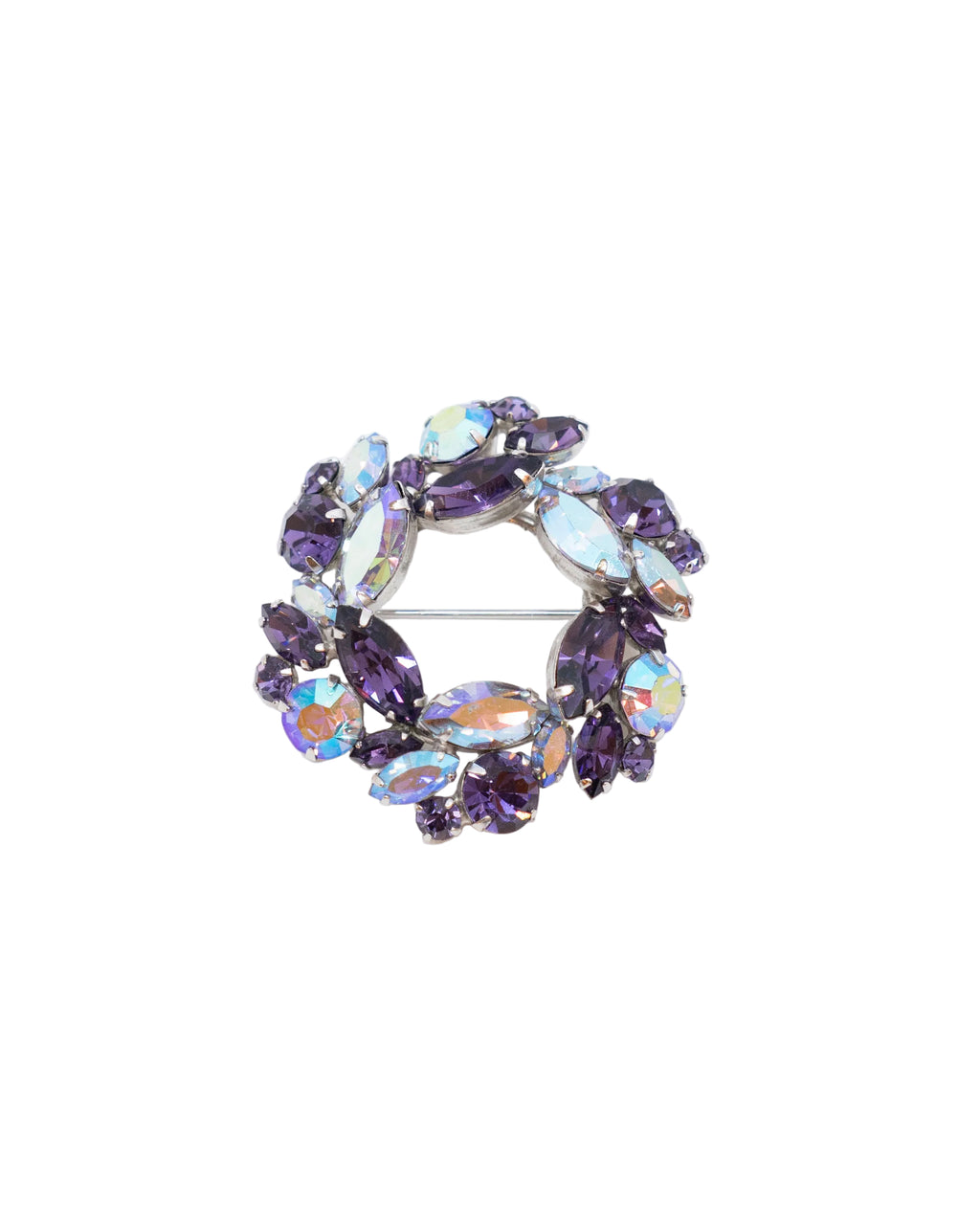 Broche ronde vintage - Gustave Sherman vers 1950