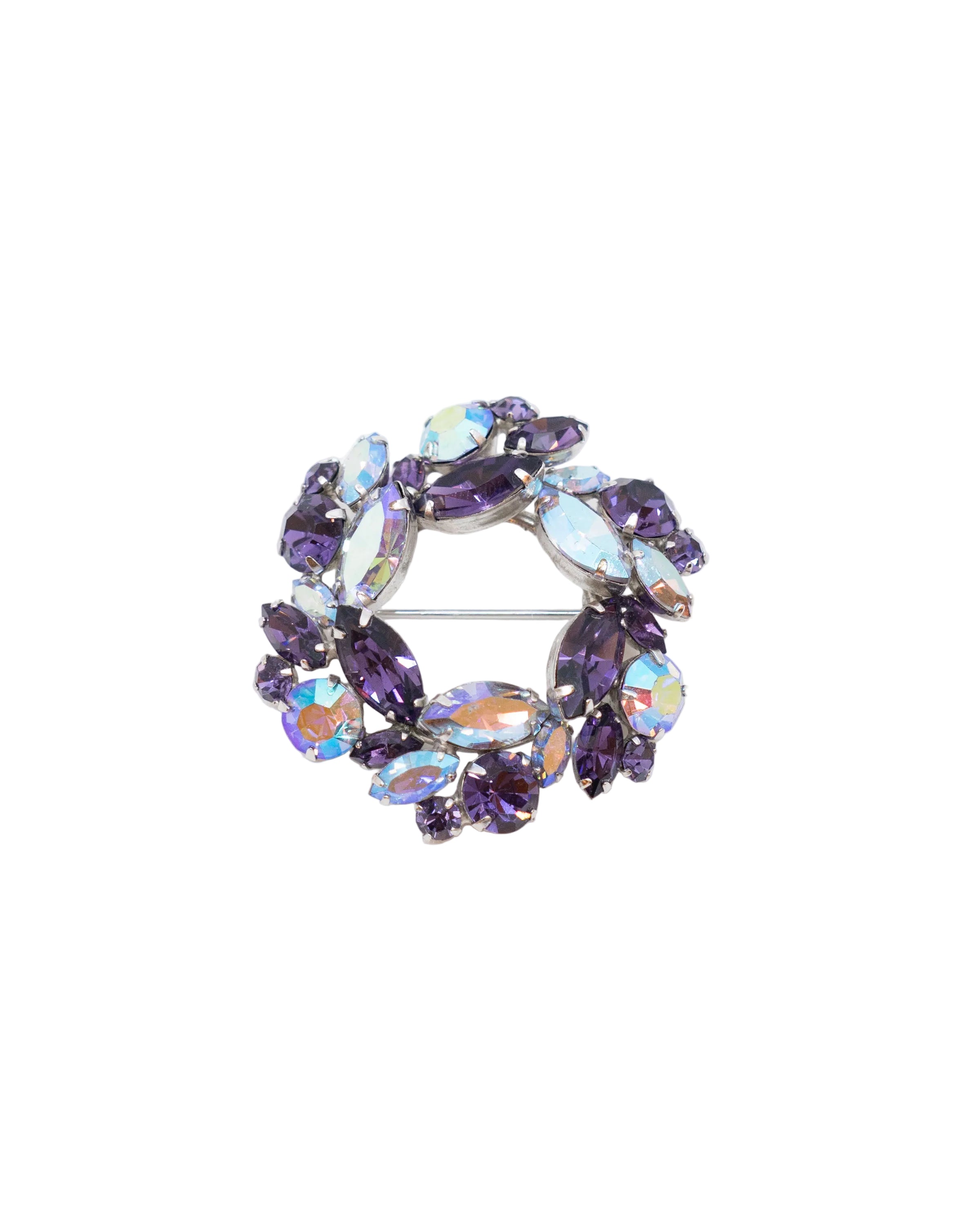 Broche ronde vintage - Gustave Sherman vers 1950