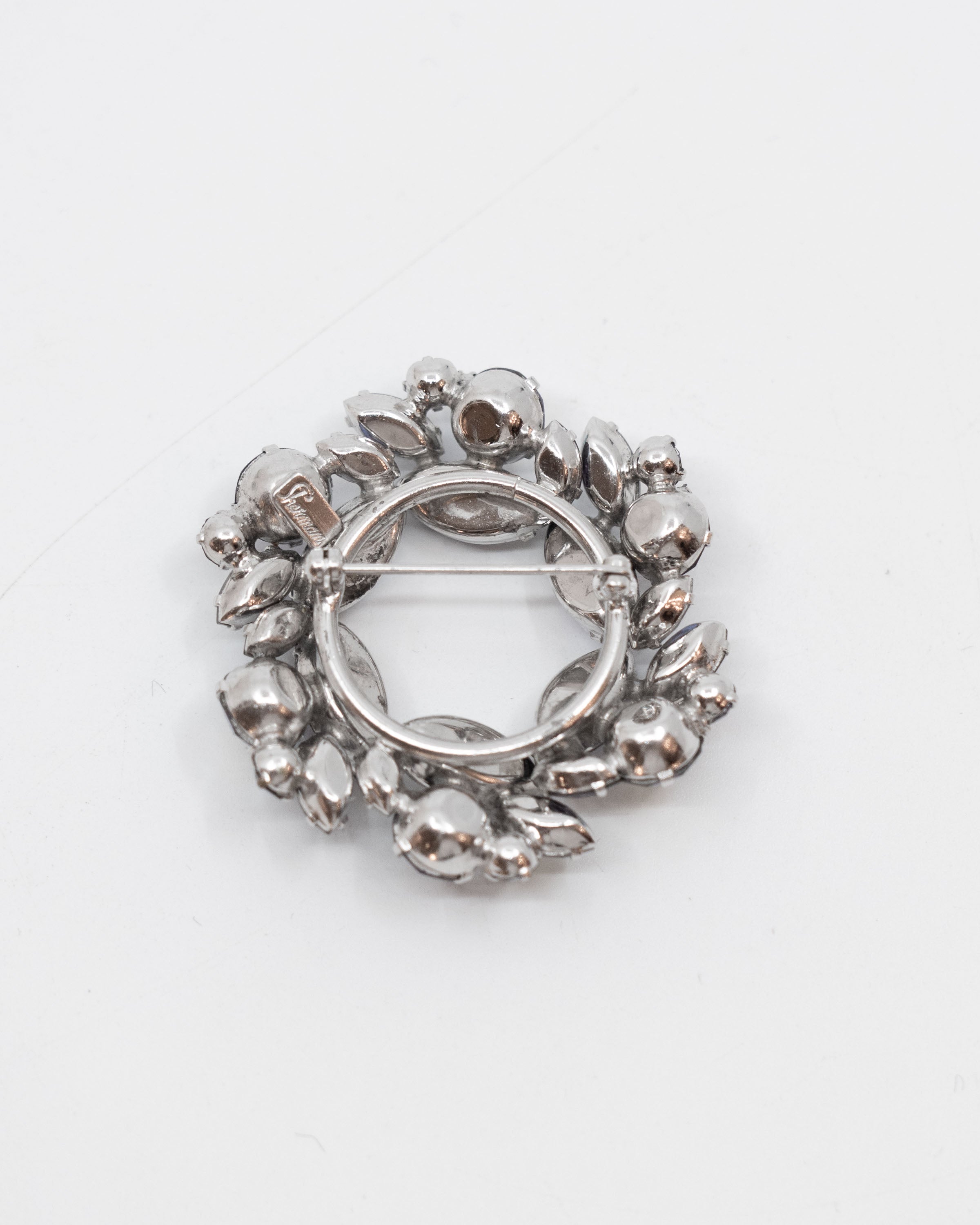 Broche ronde vintage - Gustave Sherman vers 1950
