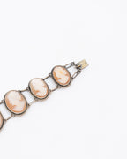 Bracelet à camées sur argent - Italie vers 1950