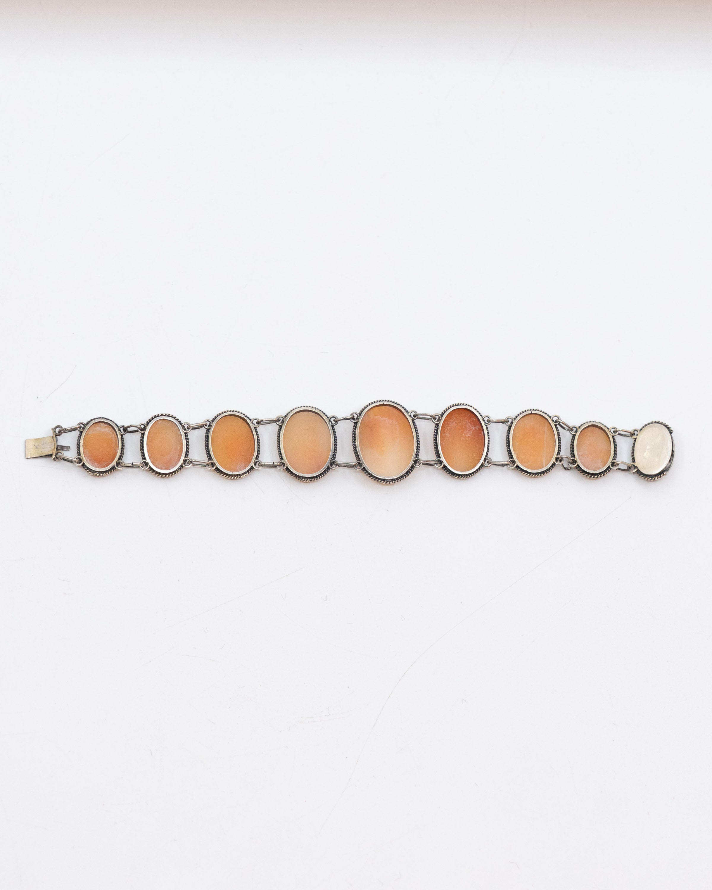 Bracelet à camées sur argent - Italie vers 1950