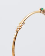 Bracelet or 14k - Émeraudes et diamants