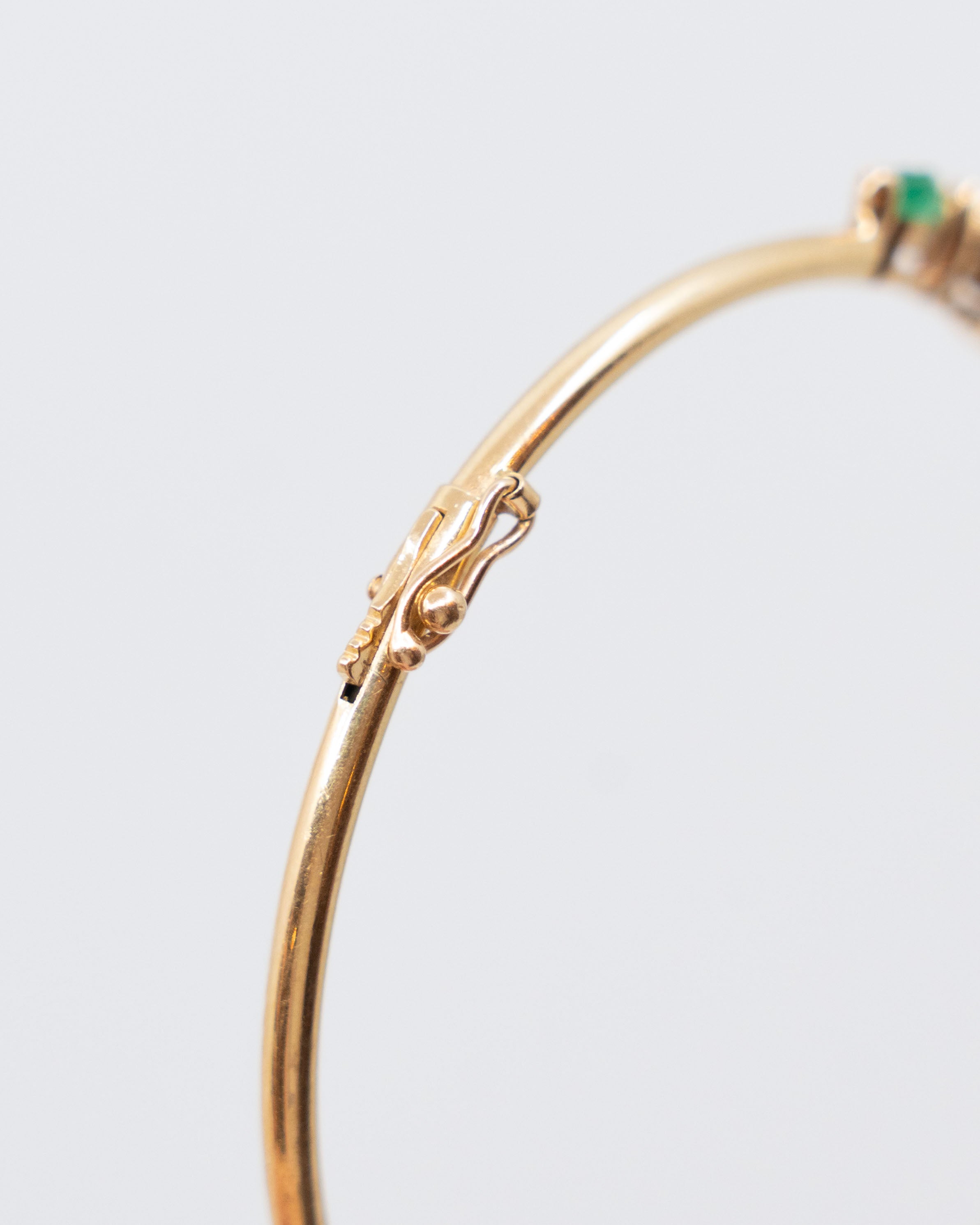 Bracelet or 14k - Émeraudes et diamants