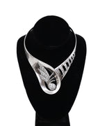 Collier rigide en argent et en cristal - Georges Delrue