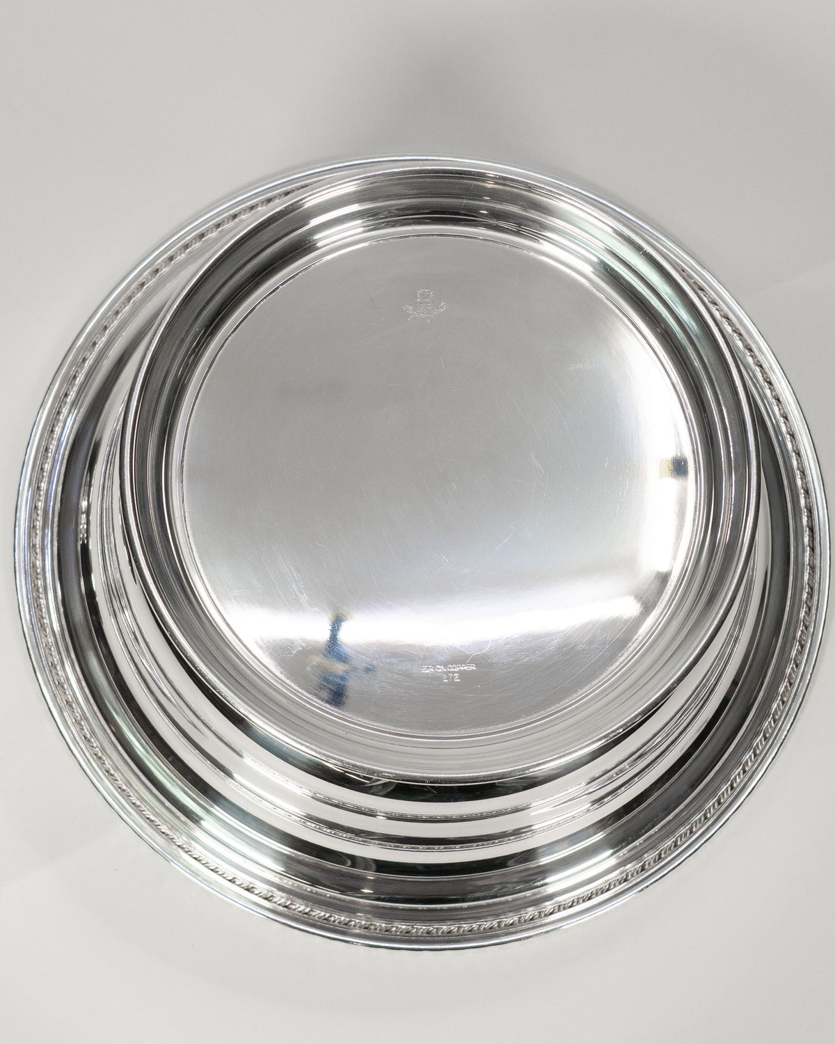 Grand plat de service plaqué argent - Birks