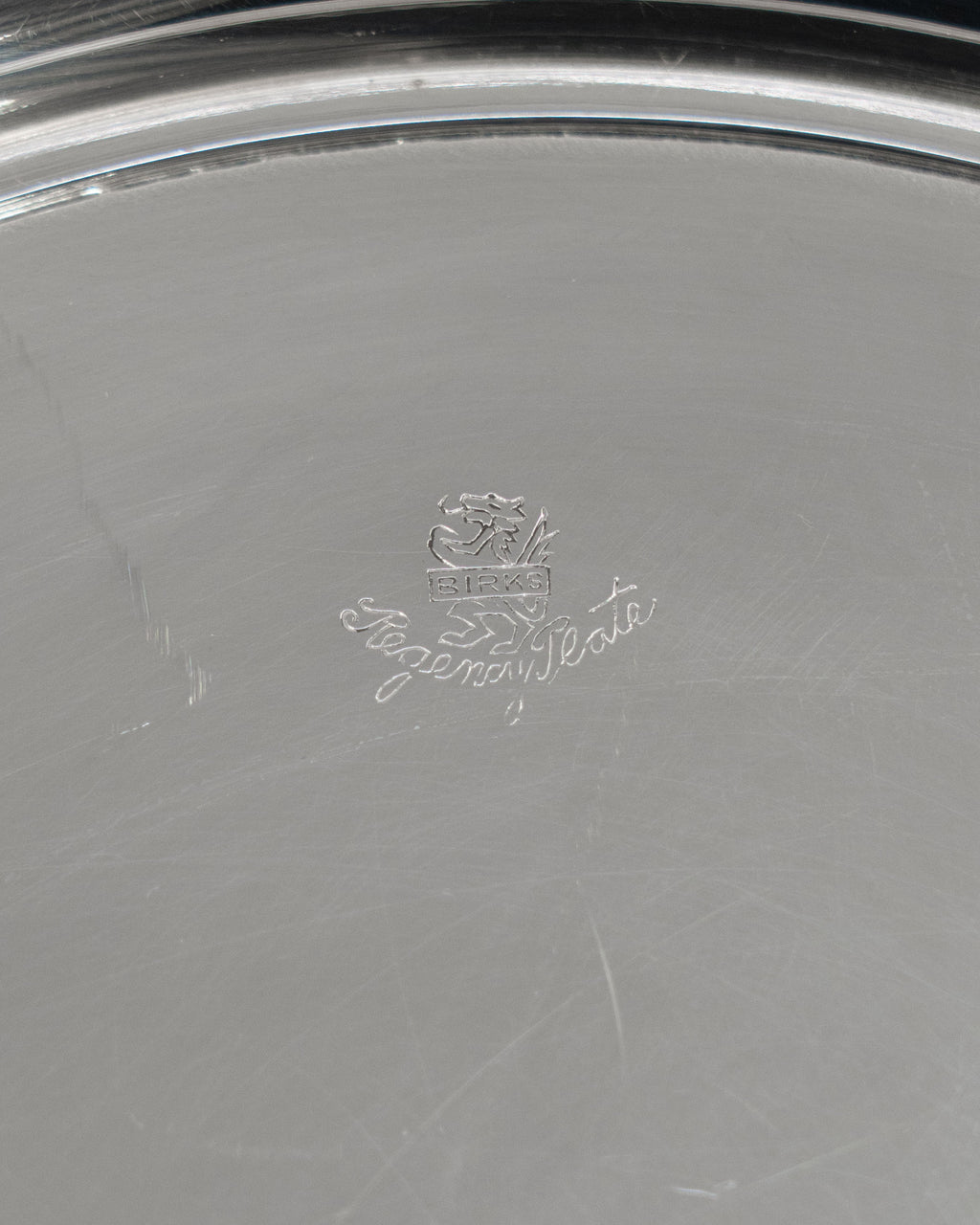 Grand plat de service plaqué argent - Birks