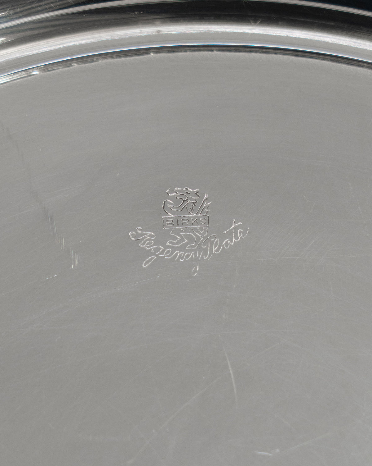 Grand plat de service plaqué argent - Birks
