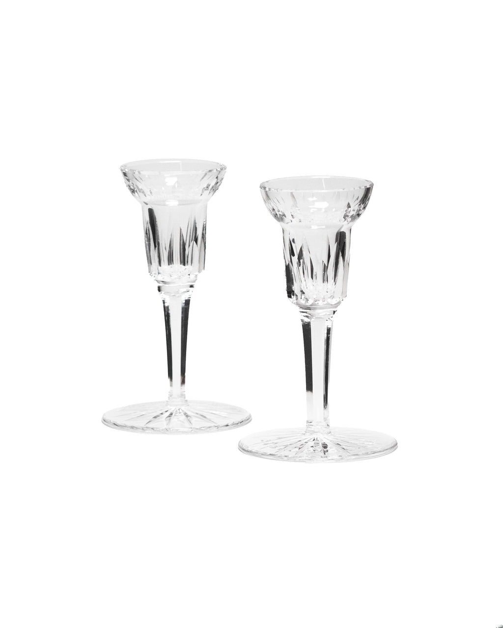 Paire de bougeoirs en cristal - Waterford - Eileen
