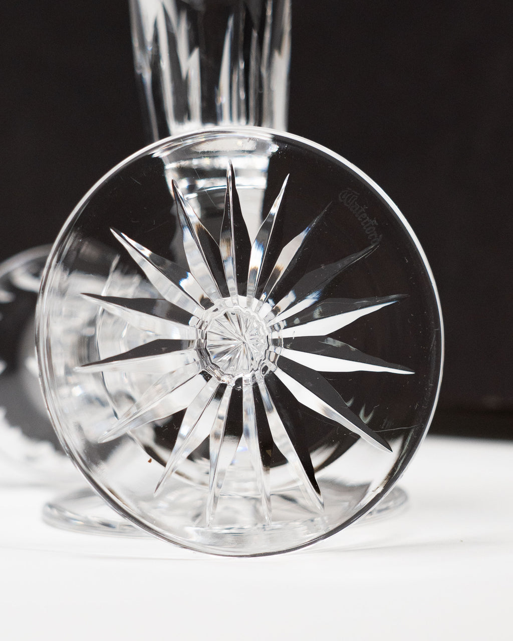 Paire de bougeoirs en cristal - Waterford - Eileen