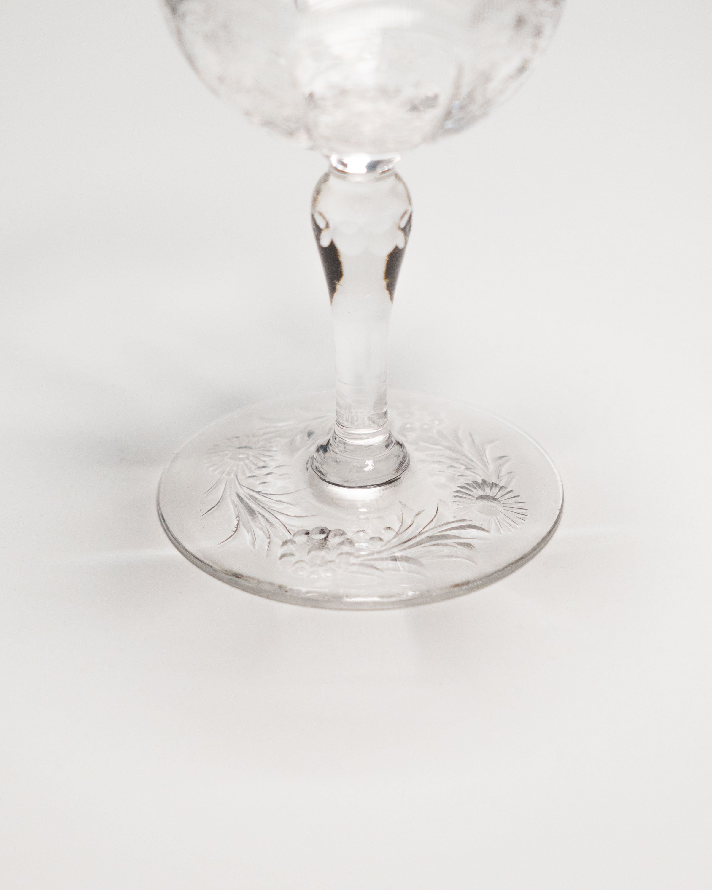 Cristal anglais Webb Corbett - Marguerites