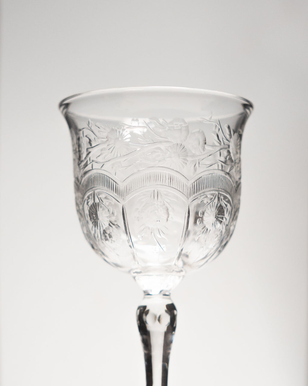 Cristal anglais Webb Corbett - Marguerites