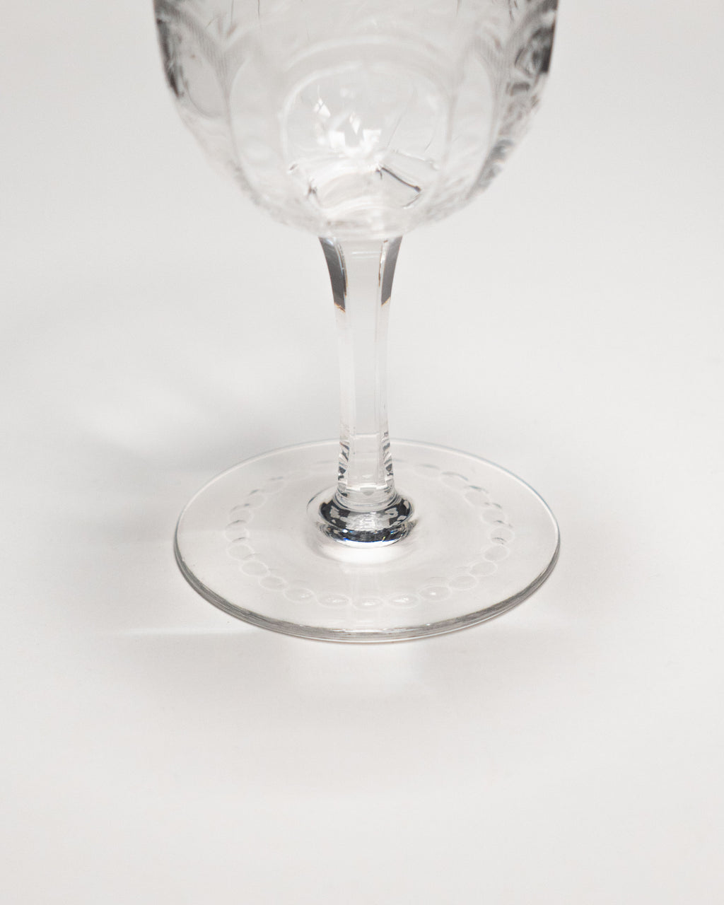 Coupes à vin en cristal Webb Corbett - Fleurs des champs