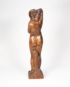 Sculpture nu en bois de rose - Paris