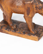 Ours sculpté sur bois – Attribué à Jean-Baptiste Côté (1832–1907)